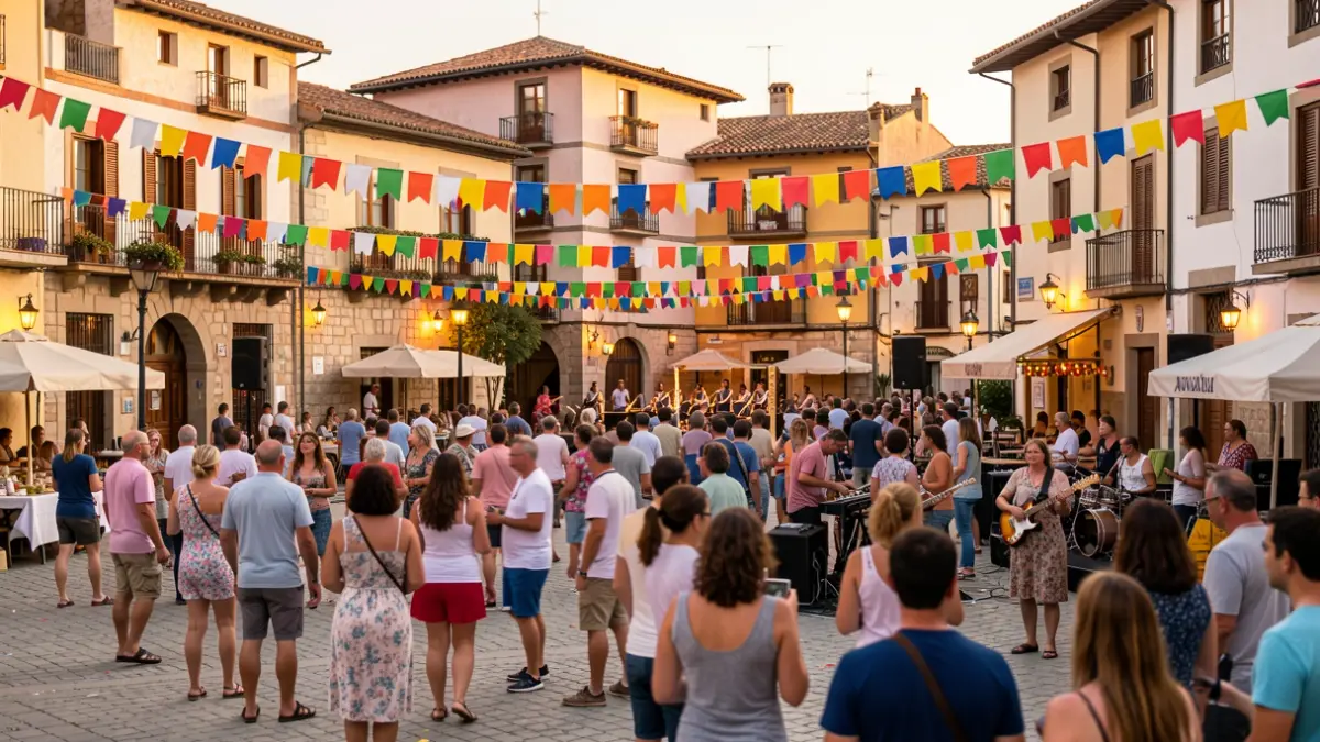 Imagen genérica de una fiesta de verano en un pueblo mediterráneo.