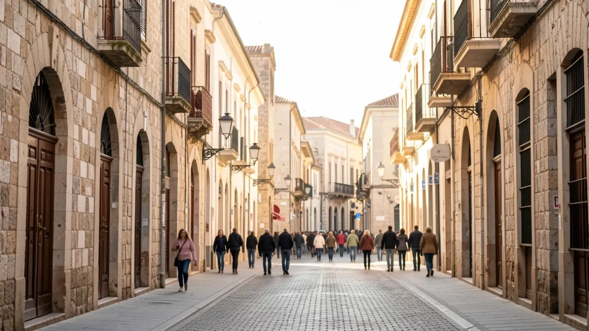 Imagen genérica de una calle de Tarragona con ambiente matinal.