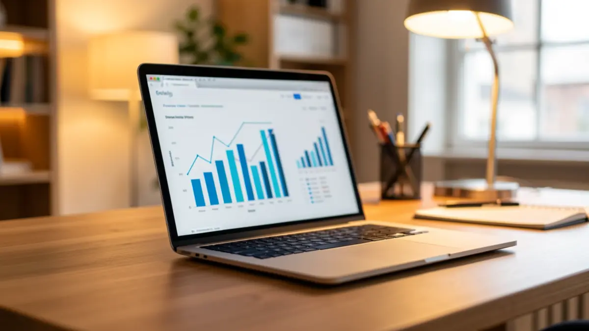 Generic image of an office environment with business charts.