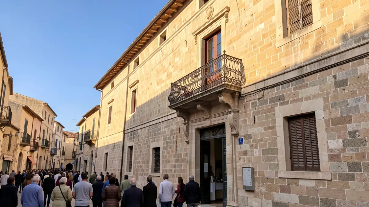 Fachada del Ayuntamiento de Tàrrega, donde se han aprobado las nuevas inversiones para el barrio del Castell.