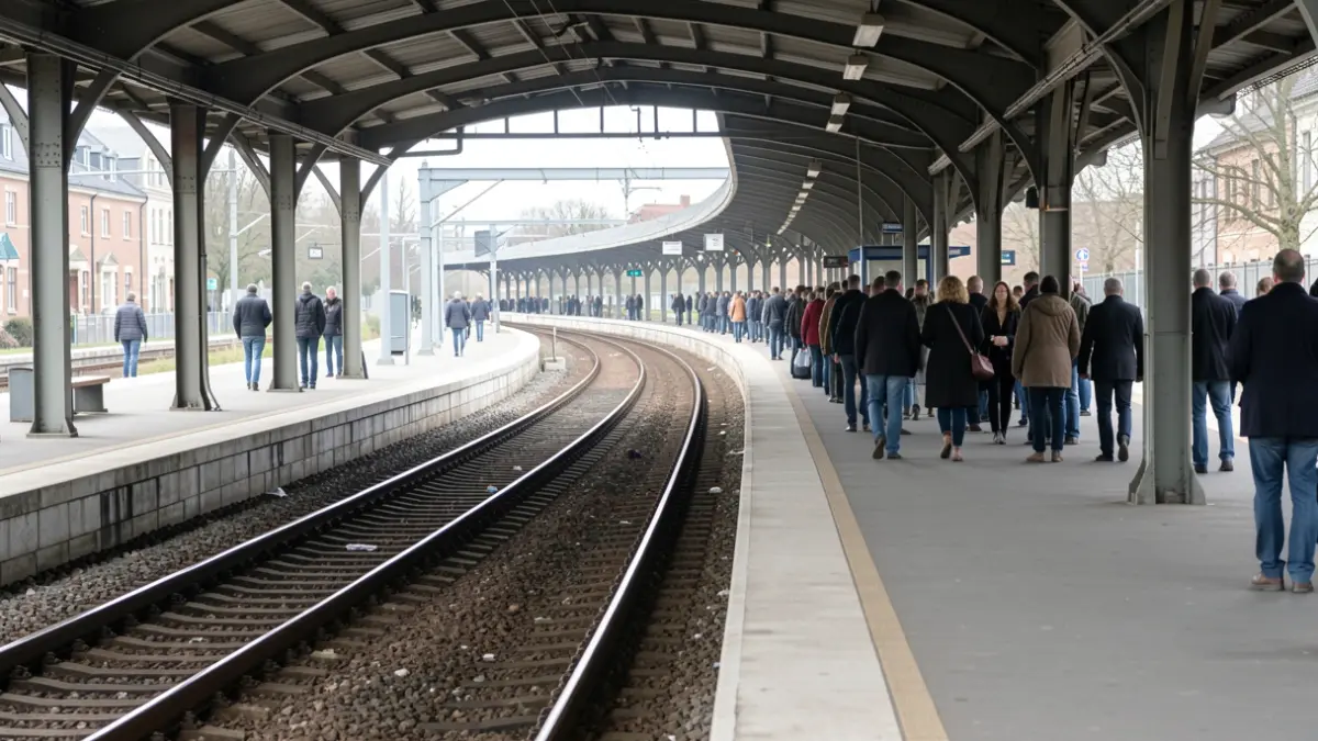Imatge genèrica d'una andana de metro buida.