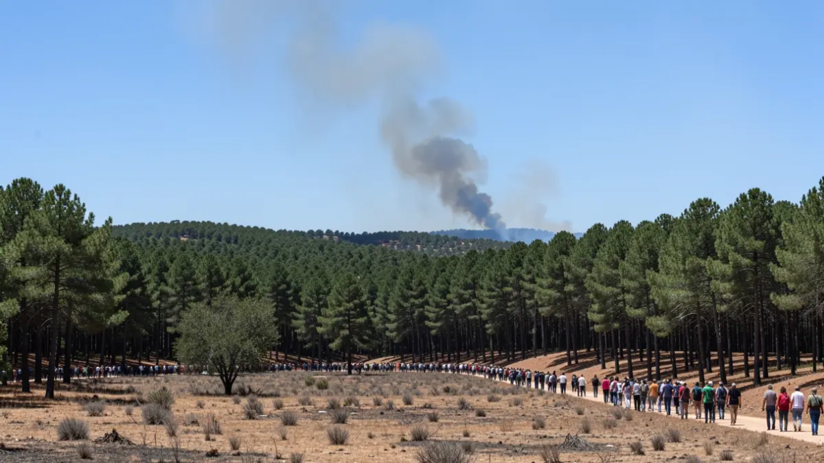 Imatge genèrica d'un incendi forestal a Catalunya.