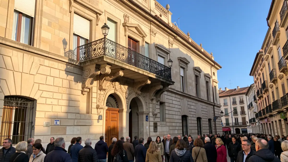 Generic image of a town hall facade in Catalunya.