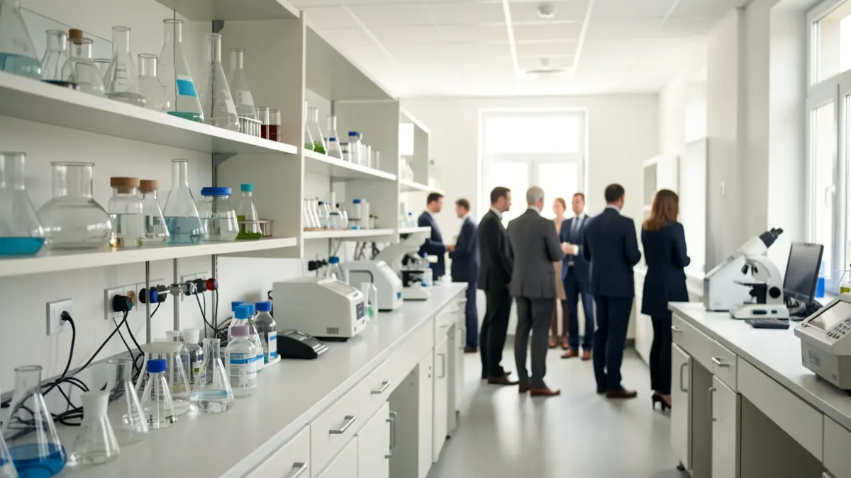 Generic image of a pharmaceutical laboratory.
