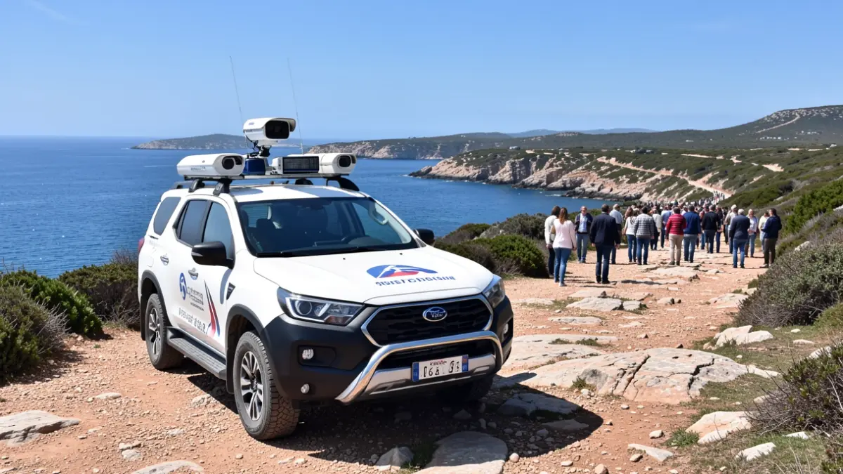 Rural Agents with artificial intelligence cameras in the Cap de Creus Natural Park.