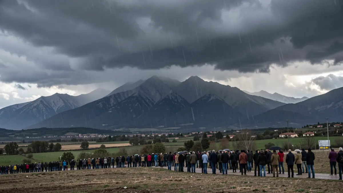 Generic image of storm clouds over the Pyrenees.