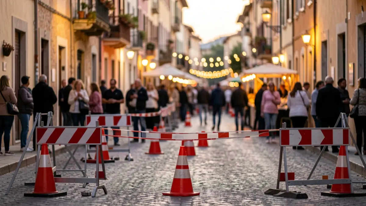 Imatge genèrica de talls de carrer per Festa Major a Catalunya.