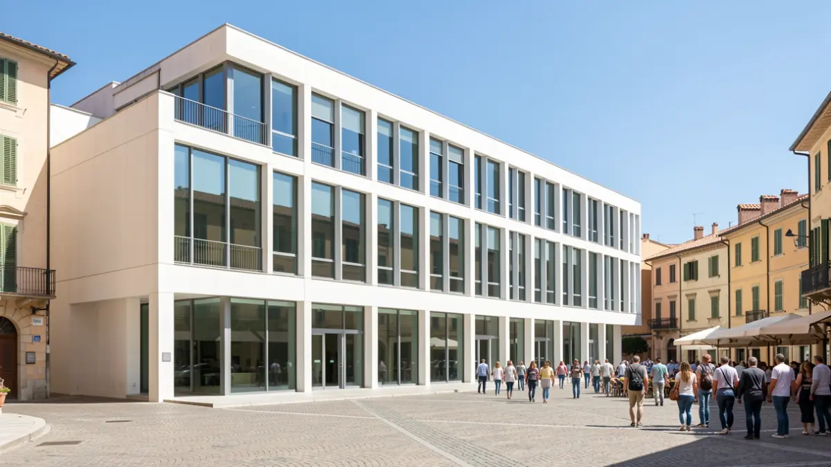 Imatge genèrica d'un edifici universitari modern a Amposta.