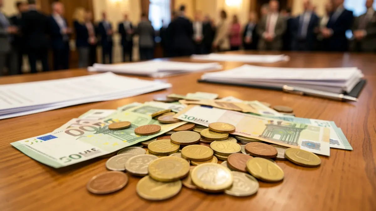 Imagen genérica de dinero y documentos oficiales.