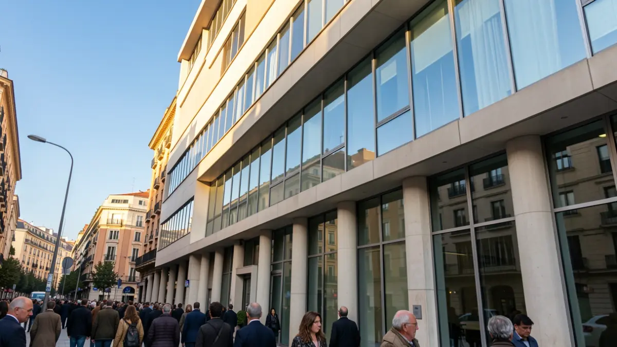 Imatge genèrica d'un edifici d'oficines a Barcelona.