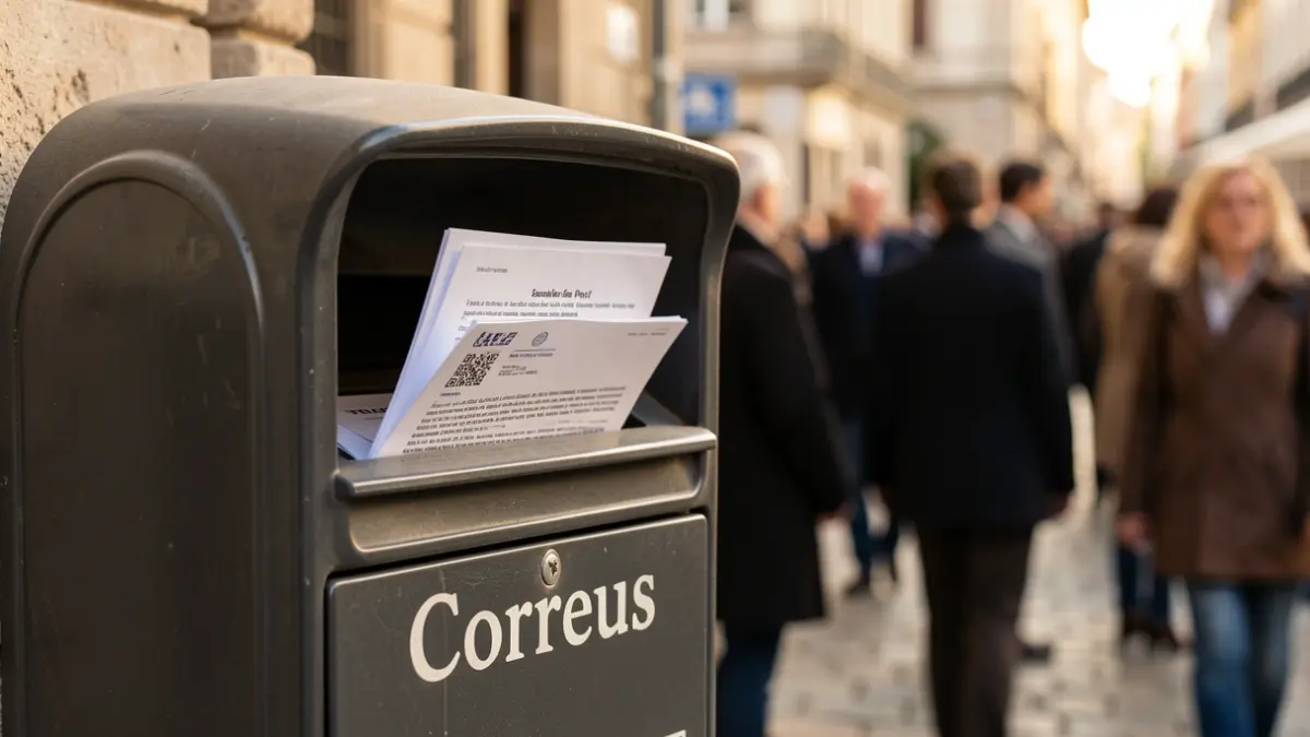 Generic image of a Correus mailbox with documents.
