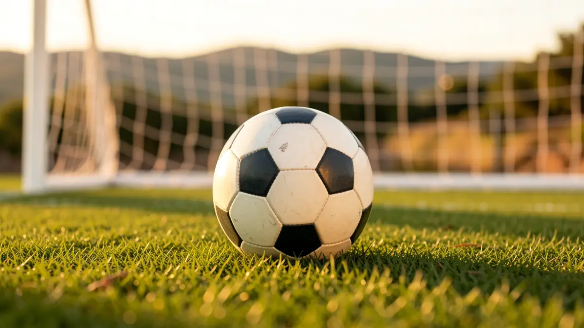 Imatge genèrica d'una pilota de futbol sobre gespa.