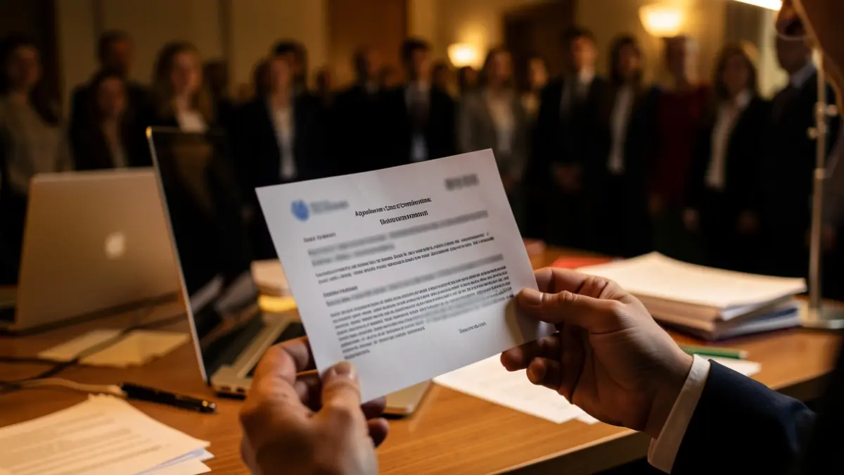 Imatge genèrica d'un document de cita falsa.