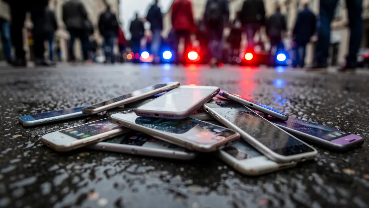 Imagen genérica de teléfonos móviles recuperados por la policía.