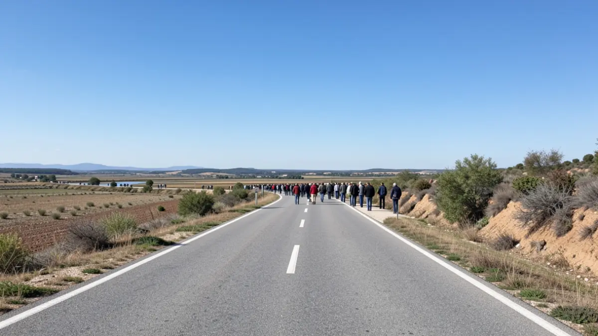 Generic image of a road in the Ebre Delta.