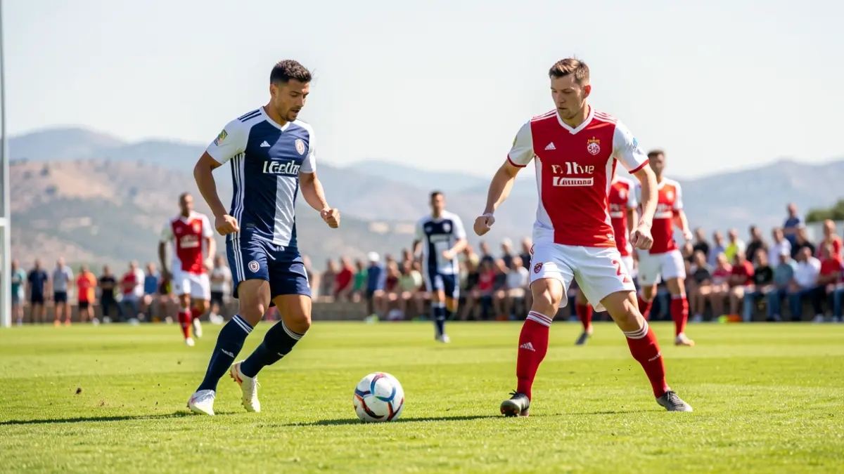 Generic image of a football match between two teams.