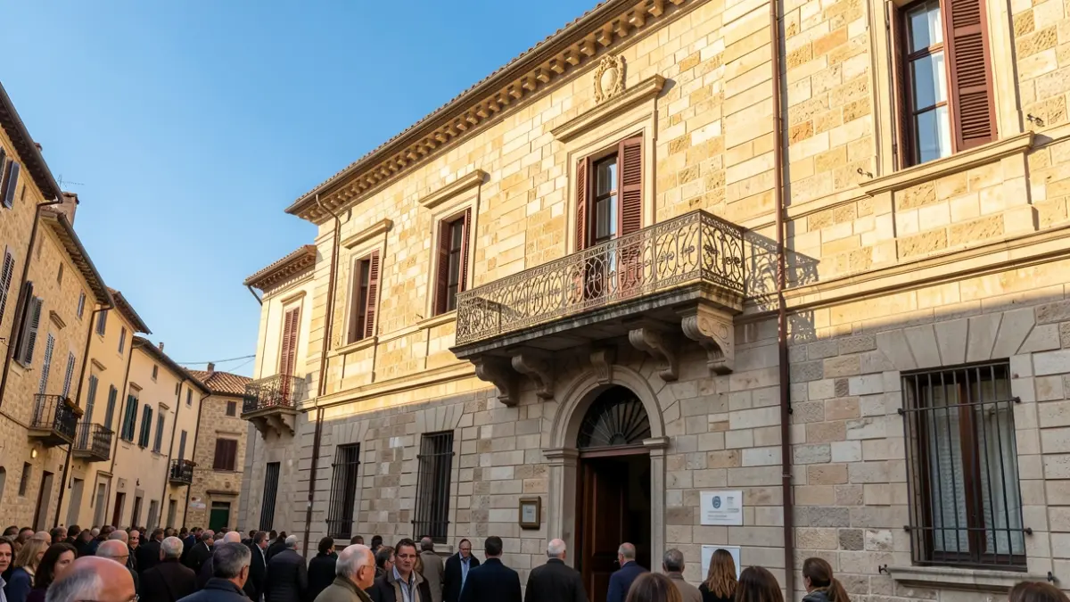 Imagen genérica de la fachada de un ayuntamiento mediterráneo.