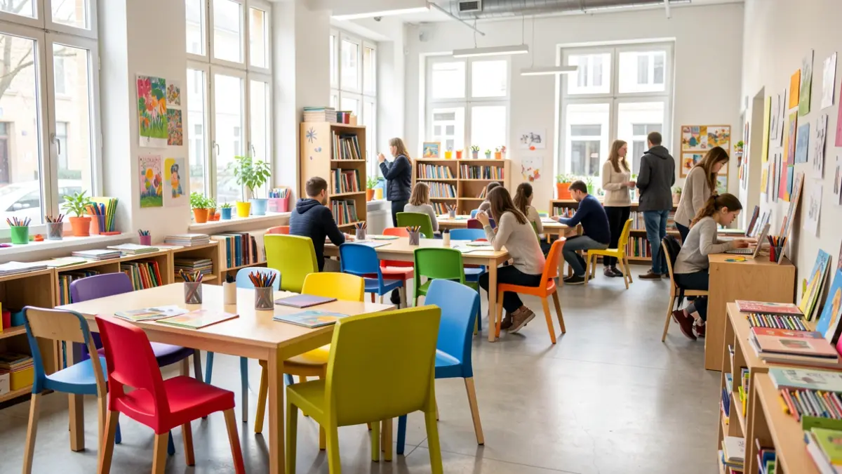Imagen genérica de un centro juvenil moderno y acogedor.