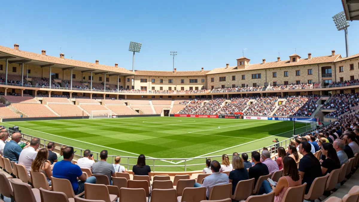 Imatge genèrica d'un estadi de futbol a Catalunya.