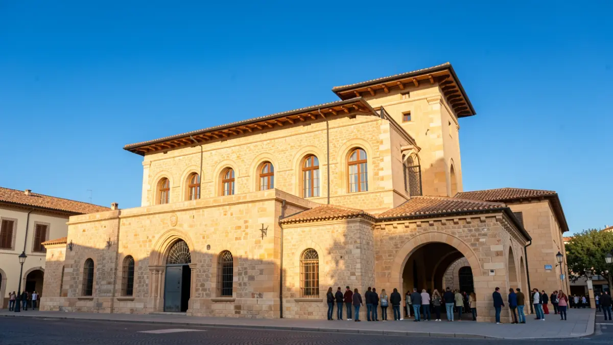 Exterior view of the Puig de les Basses prison in Figueres.