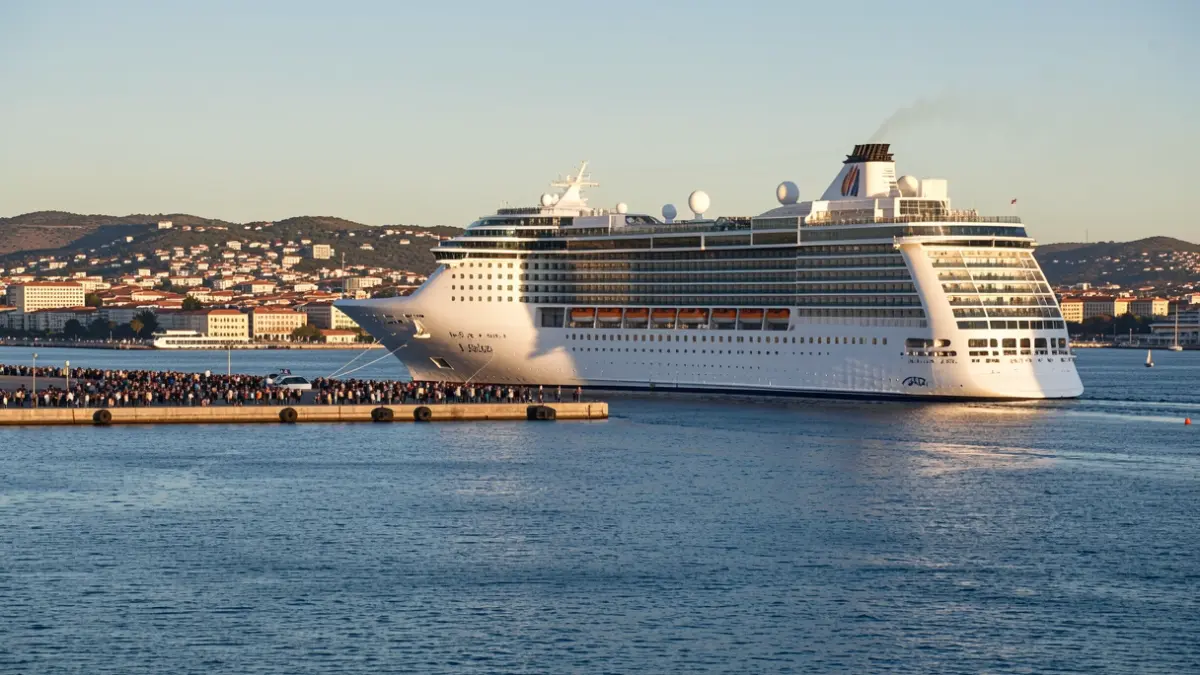 Imatge genèrica d'un creuer al port de Palamós.