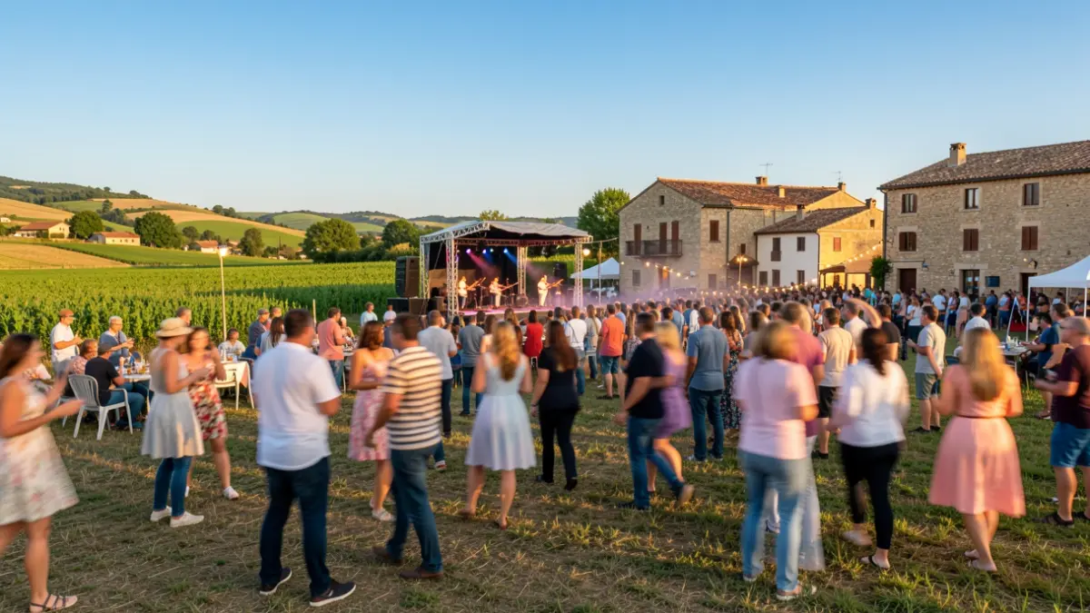 Imagen genérica de un festival de danza al aire libre en un entorno rural catalán.