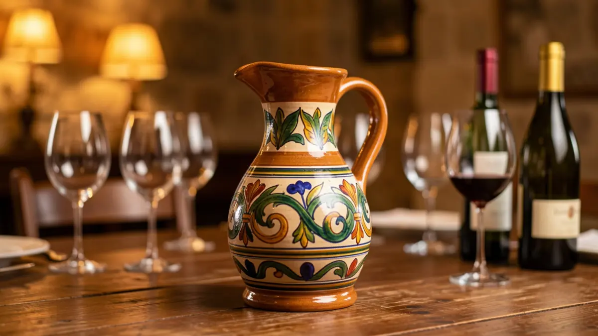 Un porró tradicional català com a protagonista d'un tast de vins a la Firagost de Valls.
