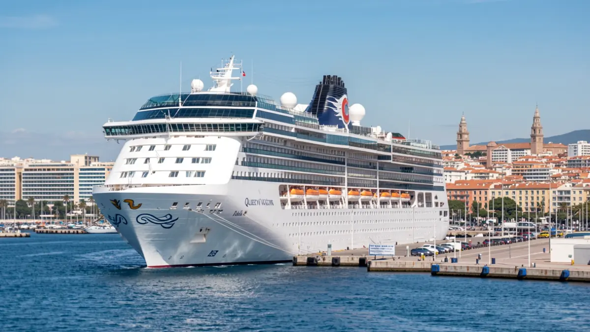 El creuer Queen Victoria atraca al Port de Tarragona.