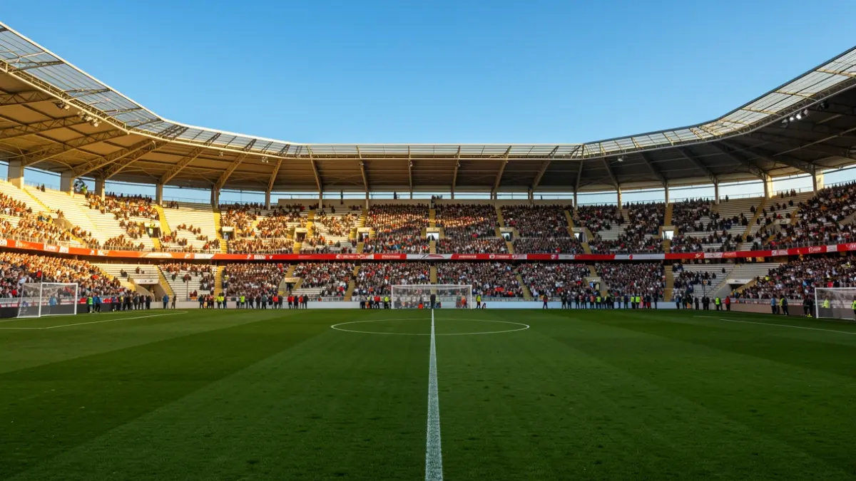 Imagen genérica de un estadio de fútbol vacío.