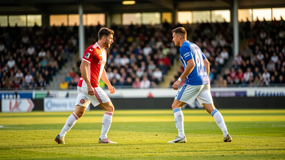 Imatge genèrica de dos equips de futbol jugant un partit de pretemporada.