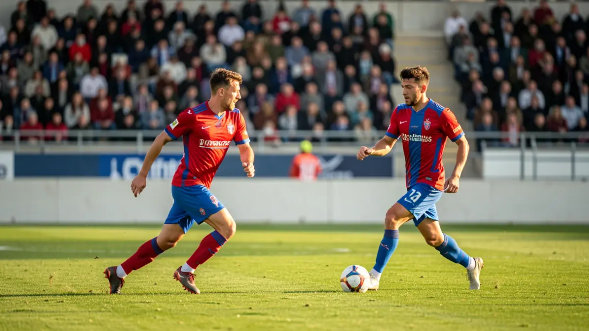 Generic image of a pre-season football match at the Estadi Olímpic de Terrassa.