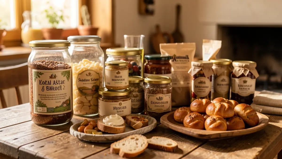 Imatge genèrica de productes locals com a premi d'un concurs.