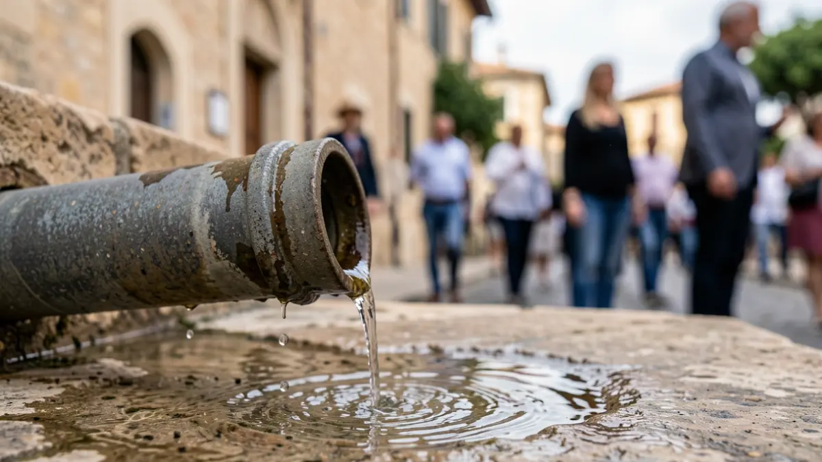 Imatge d'una canonada amb una fuga d'aigua.