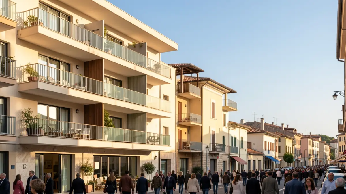 Generic image of a modern apartment building in Catalonia.