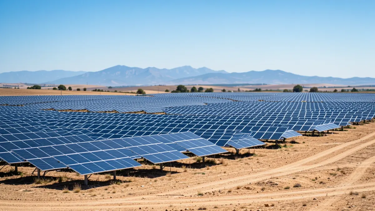 Imagen genérica de un parque fotovoltaico en Catalunya.