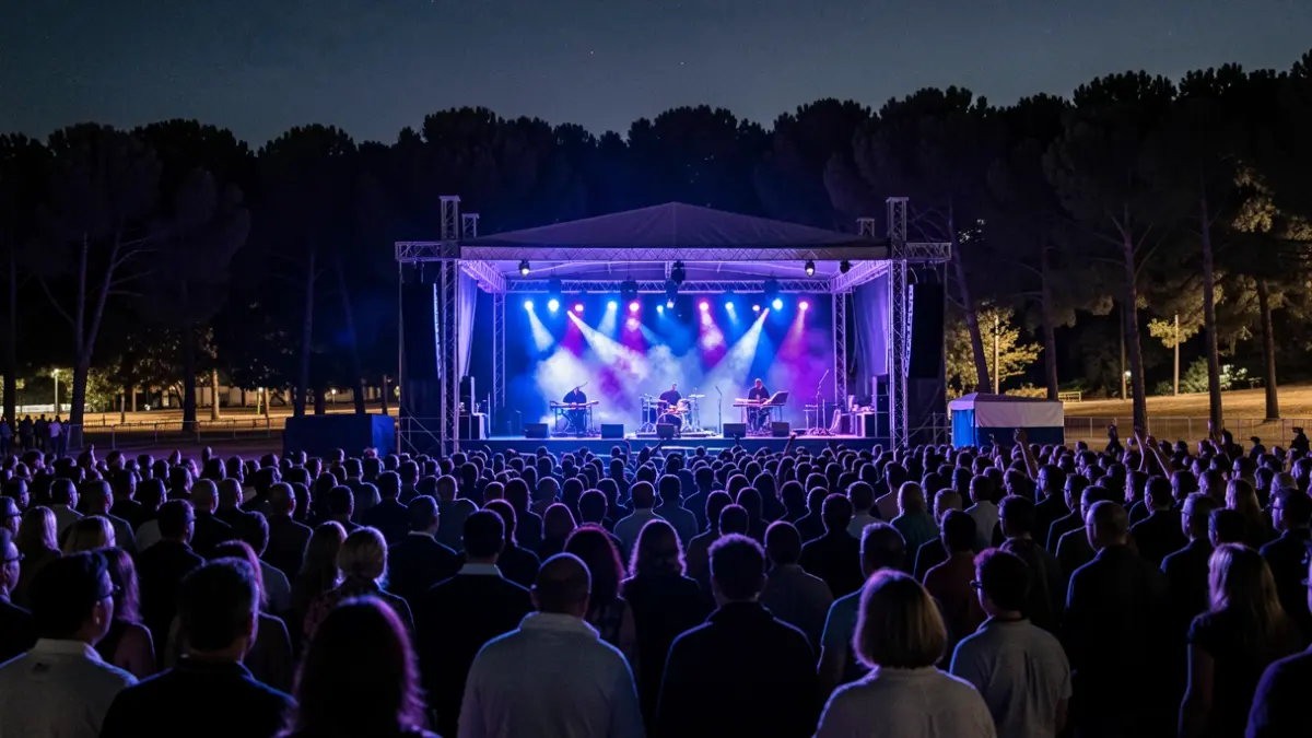Generic image of an outdoor concert at Parc del Pinaret in Cambrils.
