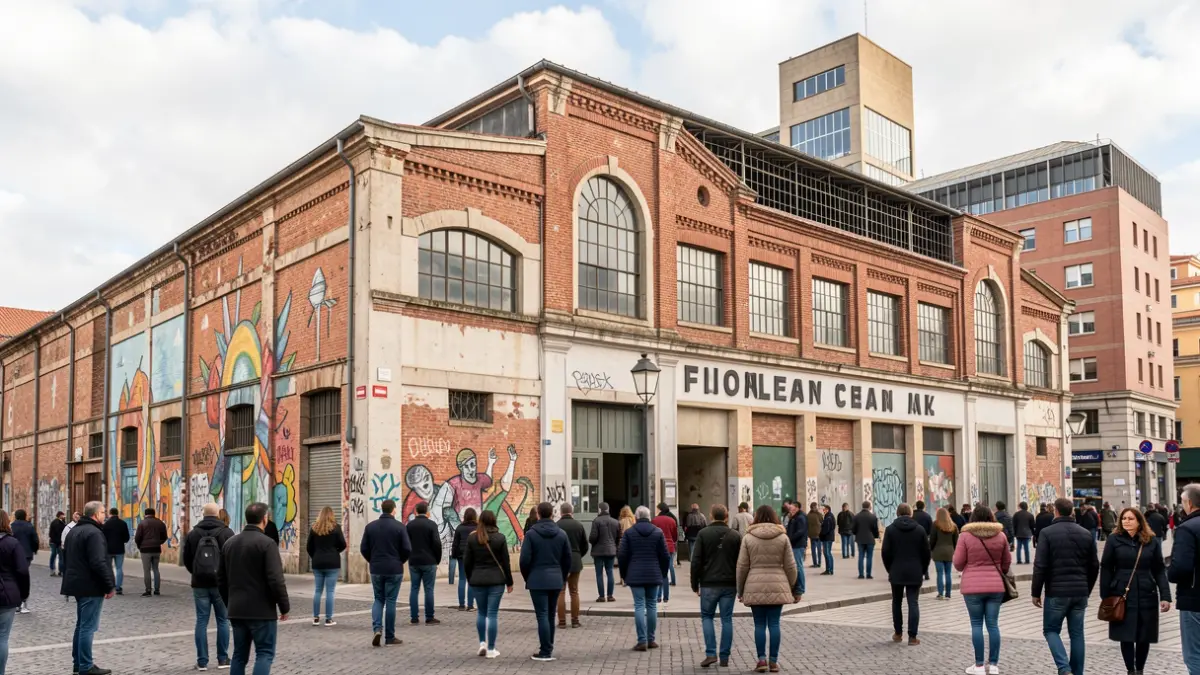 Antiga fàbrica de La Escocesa al Poblenou, Barcelona, en procés de rehabilitació.