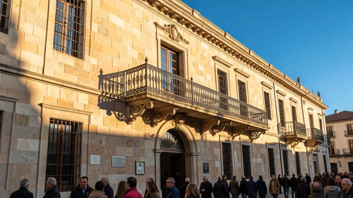 Generic image of a town hall facade in Catalunya.