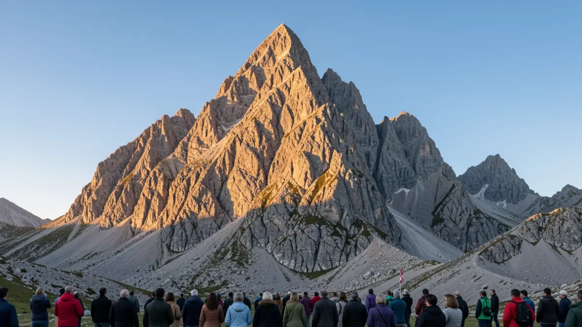 Generic image of a precisely measured Pyrenean peak.