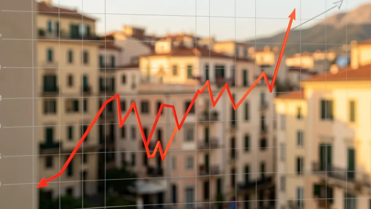 Gràfic econòmic amb tendència a l'alça.