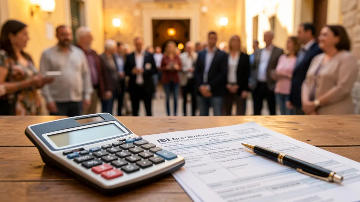 Imagen genérica de un documento fiscal con una calculadora y un bolígrafo.