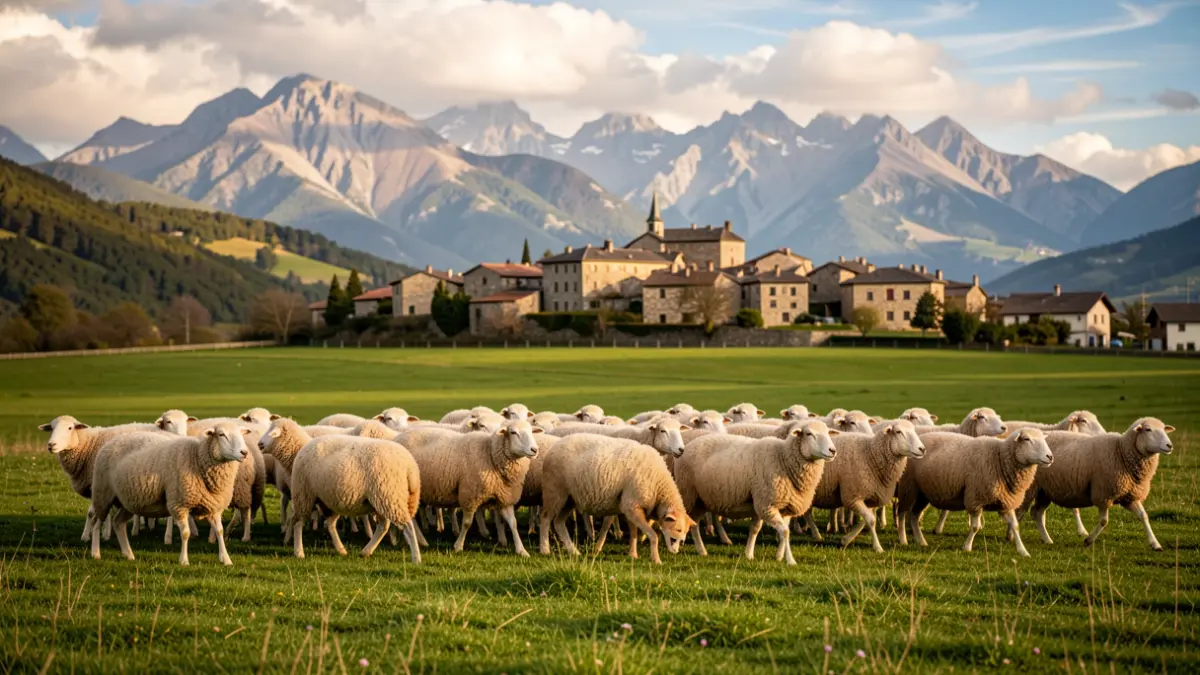 Generic image of a sheepdog trial in Llavorsí, Pyrenees.