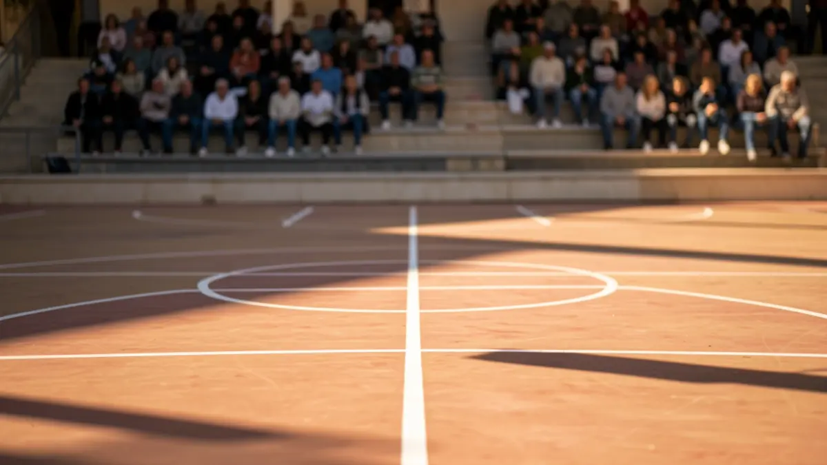 Imagen genérica de una cancha de baloncesto en Cataluña.