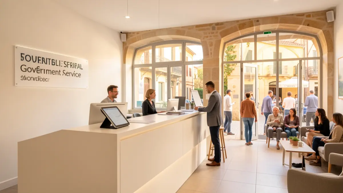 Imatge genèrica d'una oficina d'atenció ciutadana moderna i accessible.