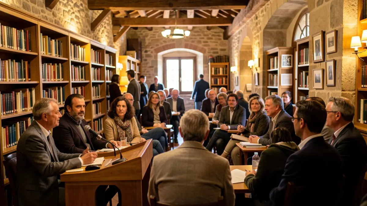 Imatge genèrica d'un acte cultural sobre història i literatura a la Cerdanya.