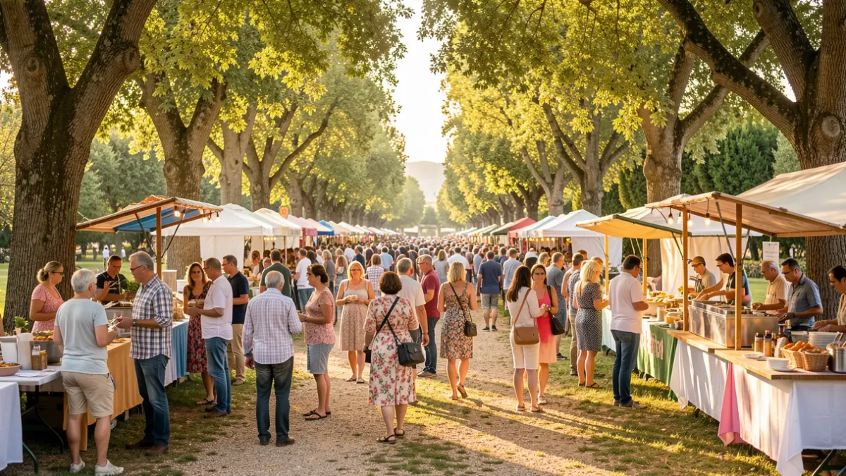Imatge genèrica d'un esdeveniment gastronòmic a l'aire lliure.