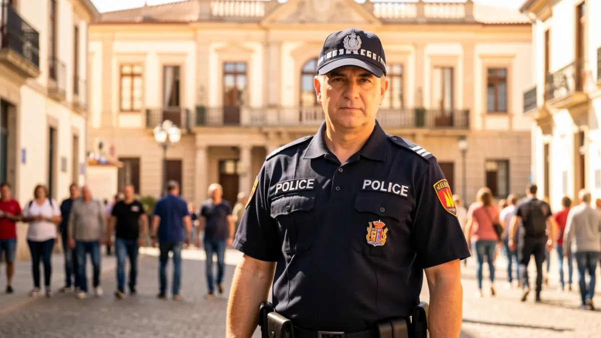 Agent dels Mossos d'Esquadra a Figueres.