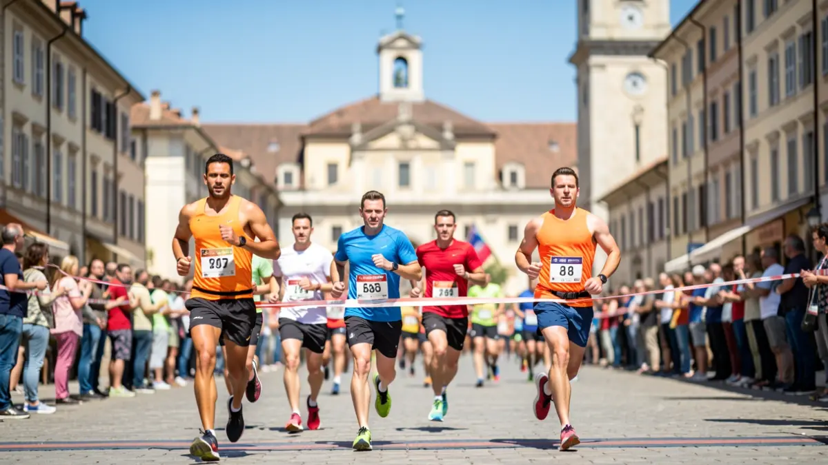 Imatge genèrica d'una cursa atlètica popular a Manlleu.