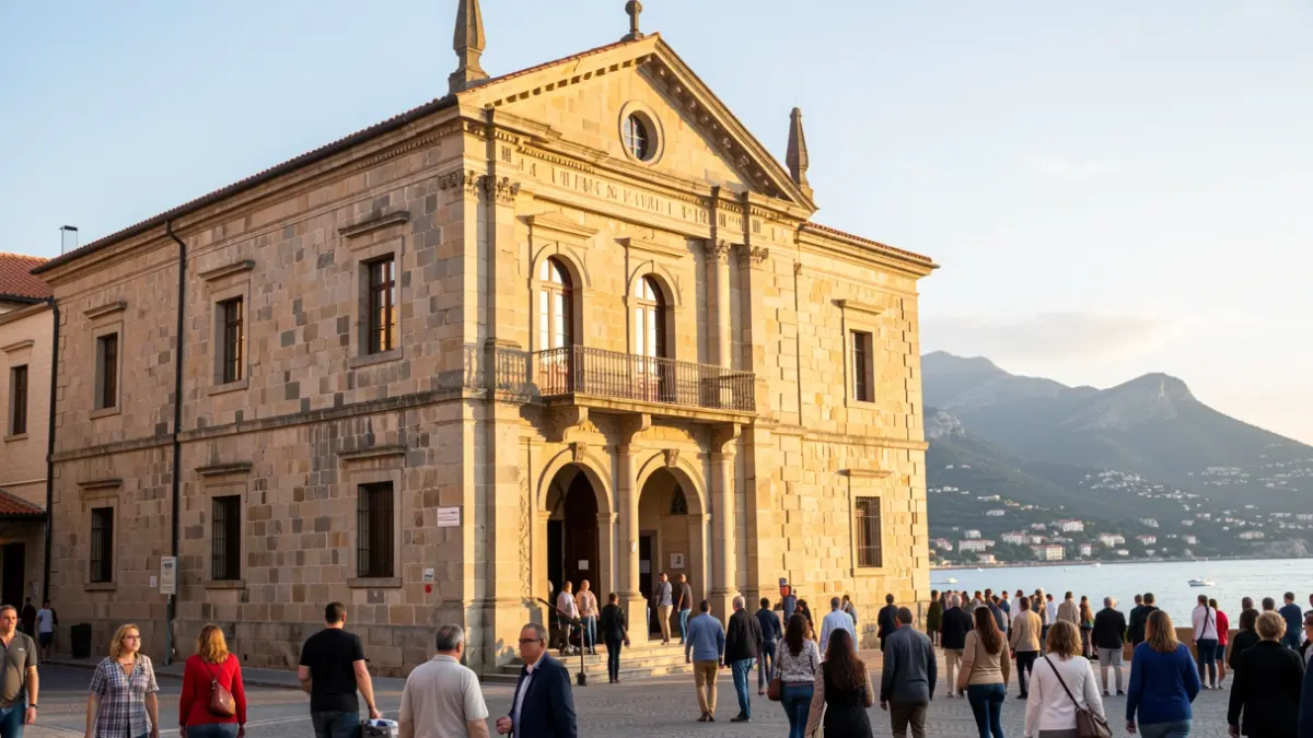 Antic ajuntament de Portbou transformat en Espai Memorial Walter Benjamin.
