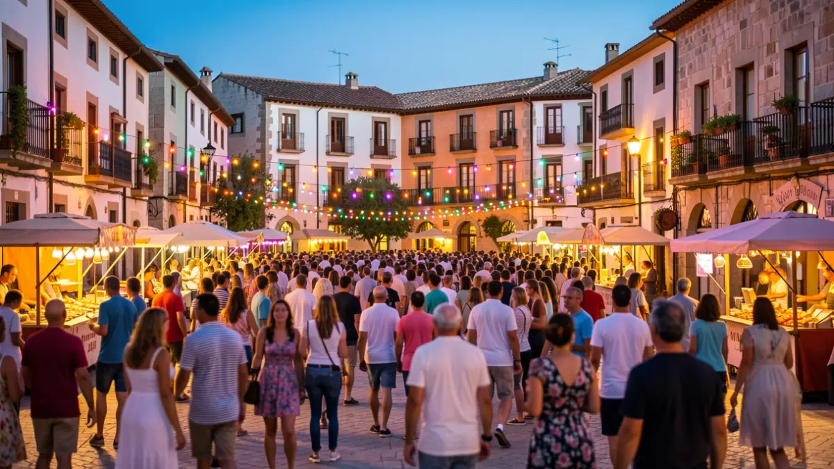 Generic image of a summer festival in Catalonia.